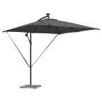 vidaXL Parasol banana cu brațe Antracit 249 x 249 x 250 cm