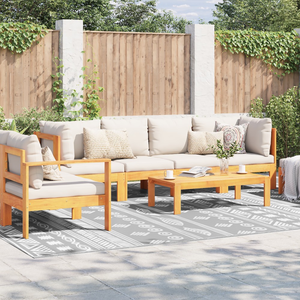 vidaXL Covor exterior ARAKIL Gri Polipropilenă 300 x 400 cm