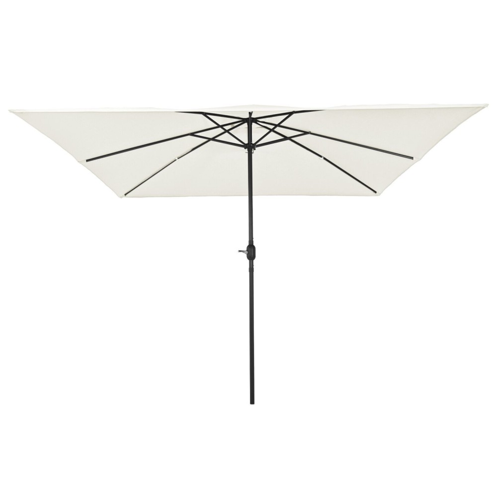 vidaXL Umbrela de grădină , pătrată, 295 x 245 cm, alb sand
