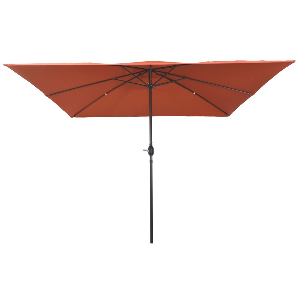 vidaXL Umbrelă de grădină pătrată, 295x245 cm, cărămiziu