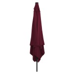 vidaXL Parasol de Grădină Roșu și Negru 295 x 295 x 245 cm vidaXL Parasol de Grădină Roșu și Negru 295 x 295 x 245 cm