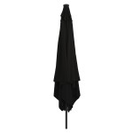 vidaXL Parasol de Grădină Negru 295 x 295 x 245 cm Poliester și oțel vidaXL Parasol de Grădină Negru 295 x 295 x 245 cm Poliester și oțel