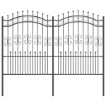 vidaXL Gard de Grădină Gri 240 x 190 cm Oțel vopsit în pulbere