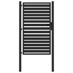 vidaXL Poarta de gradina incuiata neagra 100x150 cm aluminiu vidaXL Poarta de gradina incuiata neagra 100x150 cm aluminiu