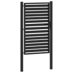 vidaXL Poarta de gradina incuiata neagra 100x150 cm aluminiu vidaXL Poarta de gradina incuiata neagra 100x150 cm aluminiu