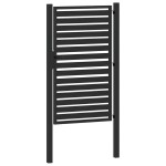 vidaXL Poarta de gradina incuiata neagra 100x150 cm aluminiu vidaXL Poarta de gradina incuiata neagra 100x150 cm aluminiu