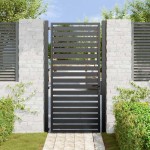 vidaXL Poarta de gradina incuiata neagra 100x180 cm aluminiu vidaXL Poarta de gradina incuiata neagra 100x180 cm aluminiu