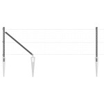 vidaXL Set de stâlpi de împrejmuire 13 pcs Gri Ø32mm 100 cm Metal vidaXL Set de stâlpi de împrejmuire 13 pcs Gri Ø32mm 100 cm Metal