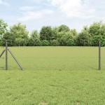 vidaXL Gard hexagonal Gri 0,6 x 10 m PVC