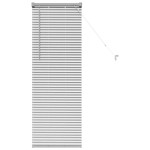 vidaXL Jaluzea pentru Fereastră cu perdele Manual Argintiu Aluminiu