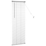 vidaXL Jaluzea pentru Fereastră cu perdele Manual Argintiu Aluminiu