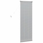 vidaXL Jaluzea pentru Fereastră cu perdele Manual Argintiu Aluminiu