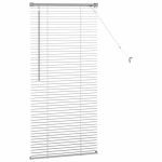 vidaXL Jaluzea pentru Fereastră cu perdele Manual Argintiu Aluminiu