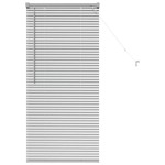 vidaXL Jaluzea pentru Fereastră cu perdele Manual Argintiu Aluminiu