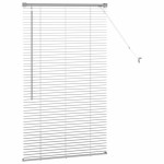 vidaXL Jaluzea pentru Fereastră cu perdele Manual Argintiu Aluminiu