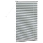 vidaXL Jaluzea pentru Fereastră cu perdele Manual Argintiu Aluminiu