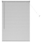 vidaXL Jaluzea pentru Fereastră cu perdele Manual Argintiu Aluminiu