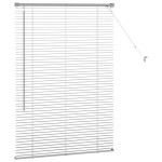 vidaXL Jaluzea pentru Fereastră cu perdele Manual Argintiu Aluminiu