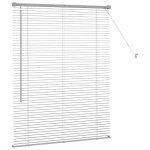 vidaXL Jaluzea pentru Fereastră cu perdele Manual Argintiu Aluminiu