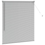 vidaXL Jaluzea pentru Fereastră cu perdele Manual Argintiu Aluminiu