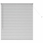 vidaXL Jaluzea pentru Fereastră cu perdele Manual Argintiu Aluminiu