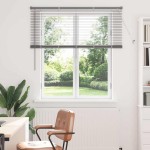 vidaXL Jaluzea pentru Fereastră cu perdele Manual Argintiu Aluminiu