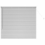 vidaXL Jaluzea pentru Fereastră cu perdele Manual Argintiu Aluminiu