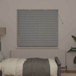 vidaXL Jaluzea pentru Fereastră cu perdele Manual Argintiu Aluminiu