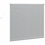 vidaXL Jaluzea pentru Fereastră cu perdele Manual Argintiu Aluminiu