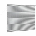 vidaXL Jaluzea pentru Fereastră cu perdele Manual Argintiu Aluminiu