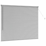 vidaXL Jaluzea pentru Fereastră cu perdele Manual Argintiu Aluminiu