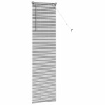 vidaXL Jaluzea pentru Fereastră cu perdele Manual Argintiu Aluminiu