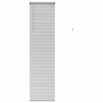 vidaXL Jaluzea pentru Fereastră cu perdele Manual Argintiu Aluminiu