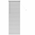 vidaXL Jaluzea pentru Fereastră cu perdele Manual Argintiu Aluminiu