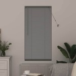vidaXL Jaluzea pentru Fereastră cu perdele Manual Argintiu Aluminiu