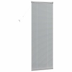 vidaXL Jaluzea pentru Fereastră cu perdele Manual Argintiu Aluminiu