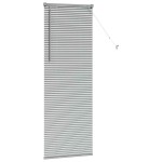 vidaXL Jaluzea pentru Fereastră cu perdele Manual Argintiu Aluminiu