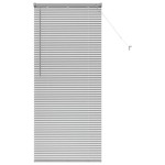vidaXL Jaluzea pentru Fereastră cu perdele Manual Argintiu Aluminiu