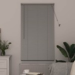 vidaXL Jaluzea pentru Fereastră cu perdele Manual Argintiu Aluminiu
