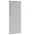 vidaXL Jaluzea pentru Fereastră cu perdele Manual Argintiu Aluminiu