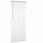 vidaXL Jaluzea pentru Fereastră cu perdele Manual Argintiu Aluminiu