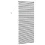 vidaXL Jaluzea pentru Fereastră cu perdele Manual Argintiu Aluminiu
