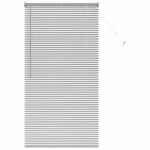 vidaXL Jaluzea pentru Fereastră cu perdele Manual Argintiu Aluminiu