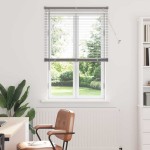 vidaXL Jaluzea pentru Fereastră cu perdele Manual Argintiu Aluminiu