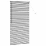 vidaXL Jaluzea pentru Fereastră cu perdele Manual Argintiu Aluminiu