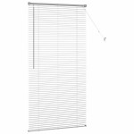 vidaXL Jaluzea pentru Fereastră cu perdele Manual Argintiu Aluminiu