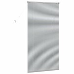 vidaXL Jaluzea pentru Fereastră cu perdele Manual Argintiu Aluminiu