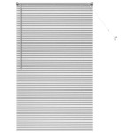 vidaXL Jaluzea pentru Fereastră cu perdele Manual Argintiu Aluminiu