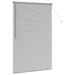 vidaXL Jaluzea pentru Fereastră cu perdele Manual Argintiu Aluminiu
