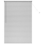 vidaXL Jaluzea pentru Fereastră cu perdele Manual Argintiu Aluminiu